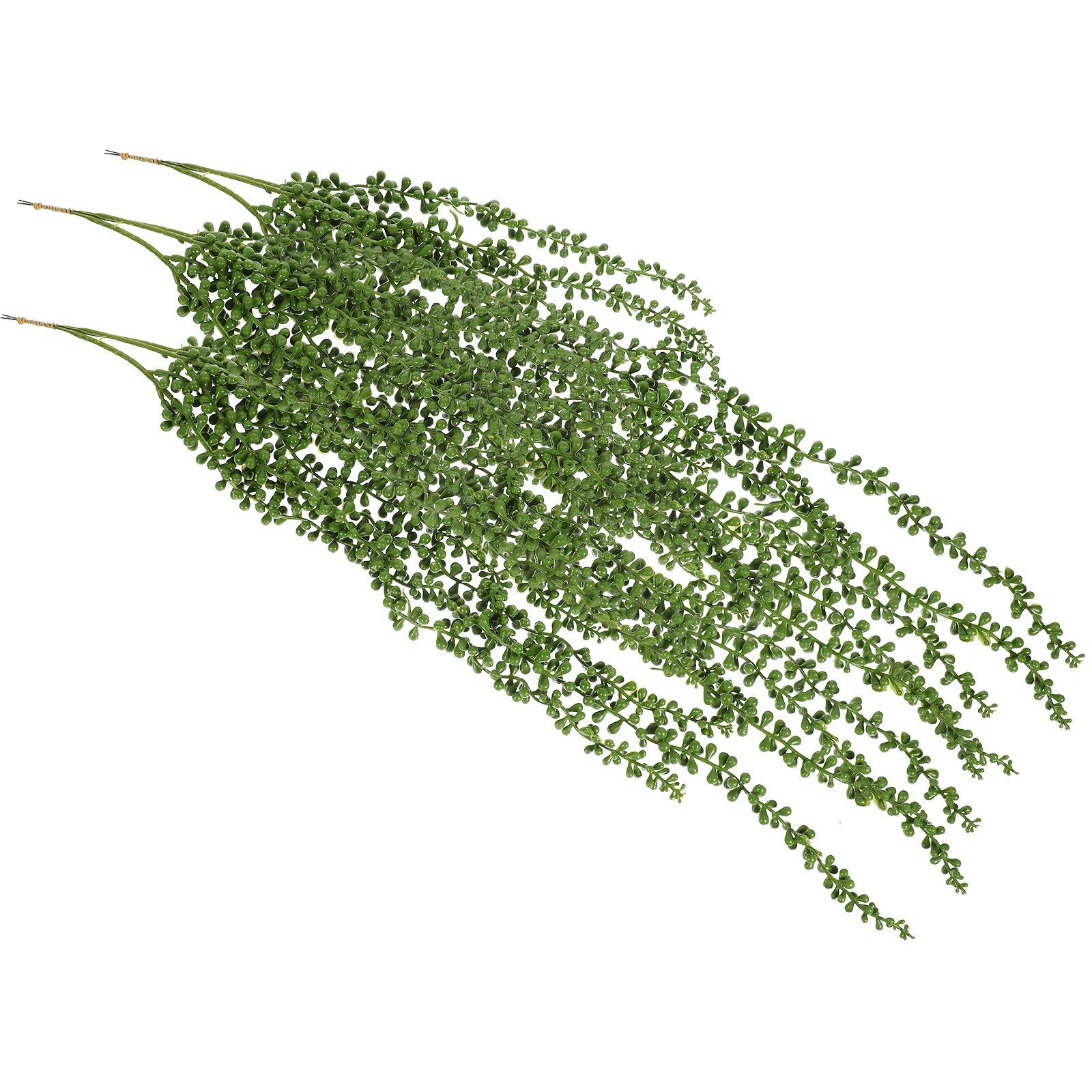 3Pcs Artificial Hanging Plants - String Of Pearls Plant 评论和价格