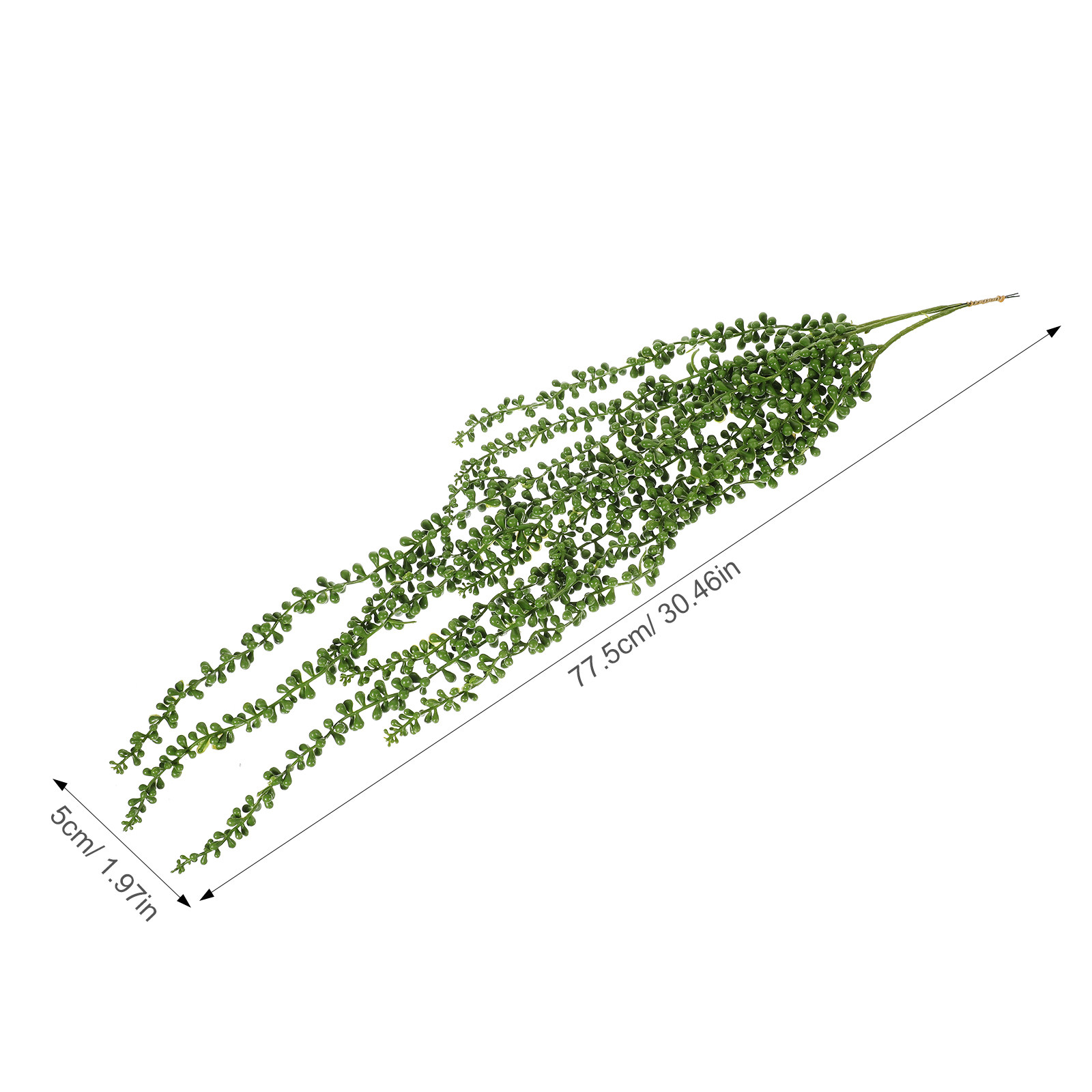 3Pcs Fake Hanging Plants Artif - String Of Pearls Plant 评论和价格
