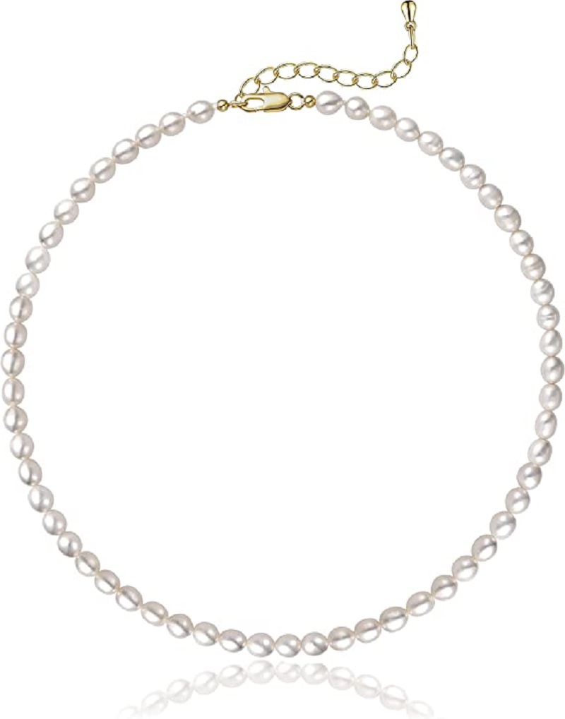 Pearl Necklace 5-7mm Oval Whit - String Of Pearls Plant 评论和价格