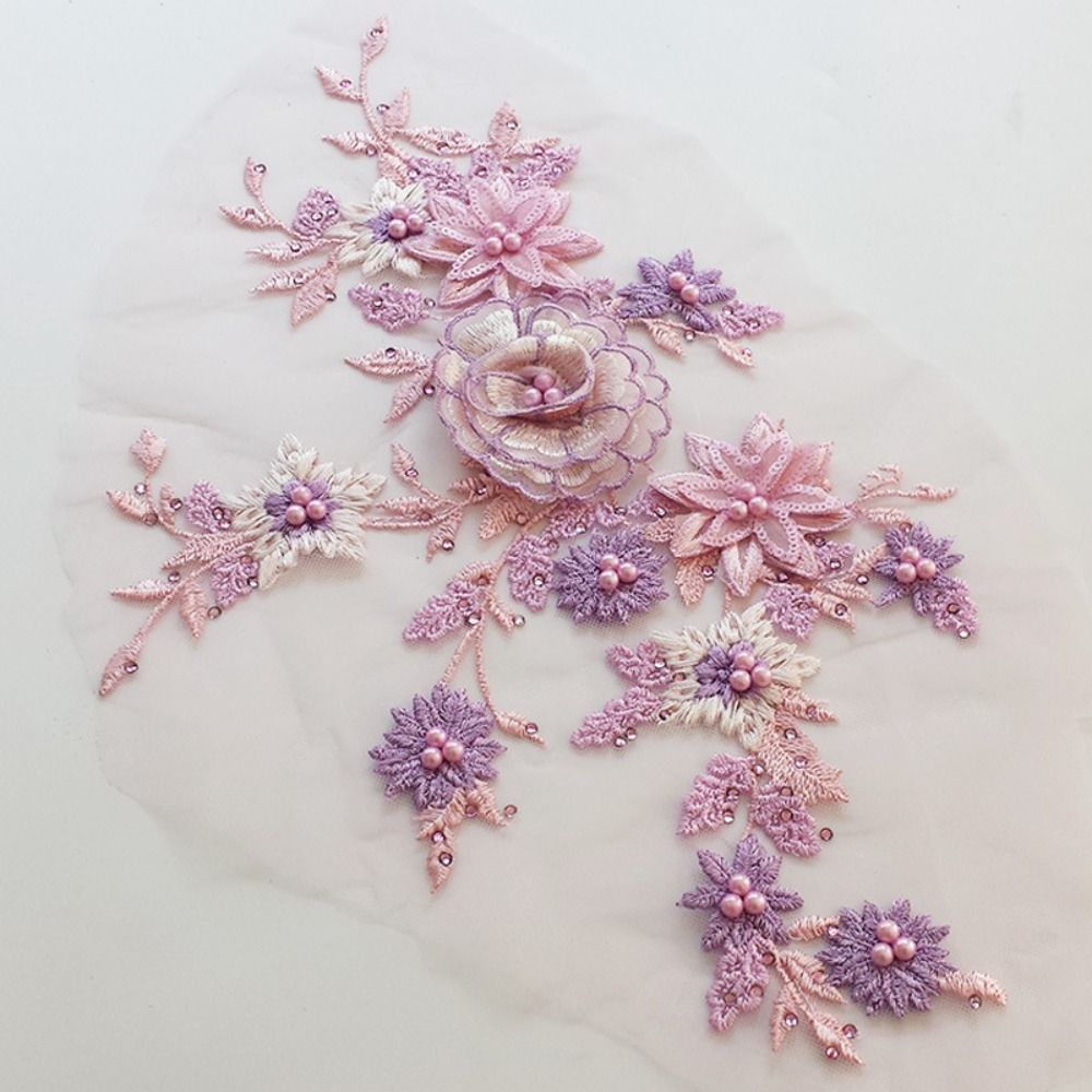 Mesh Bottom Floral Embroidered - String Of Pearls Plant 评论和价格