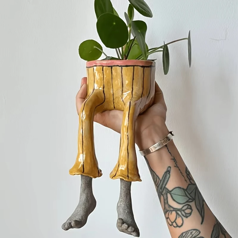 Whimsical Resin Leggy Planter  - Parent Of Plant 评论和价格