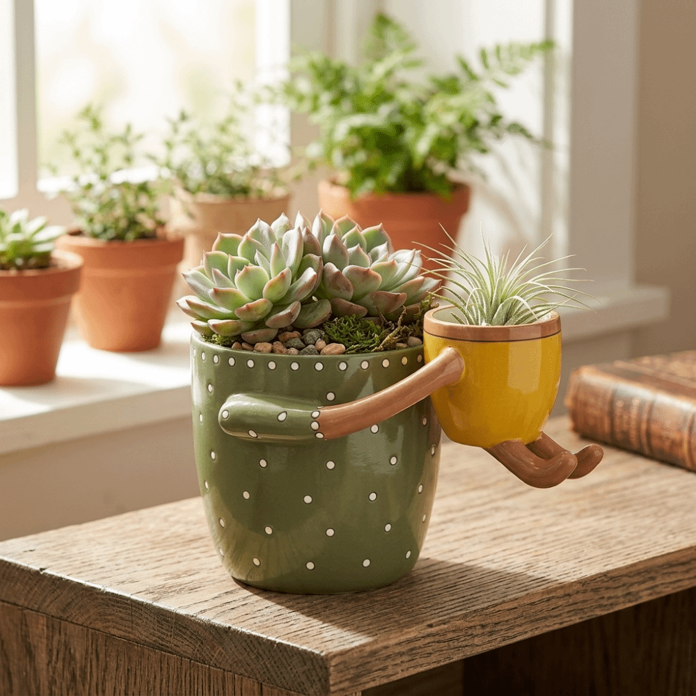 Resin Parent-child Flowerpot w - Parent Of Plant 评论和价格