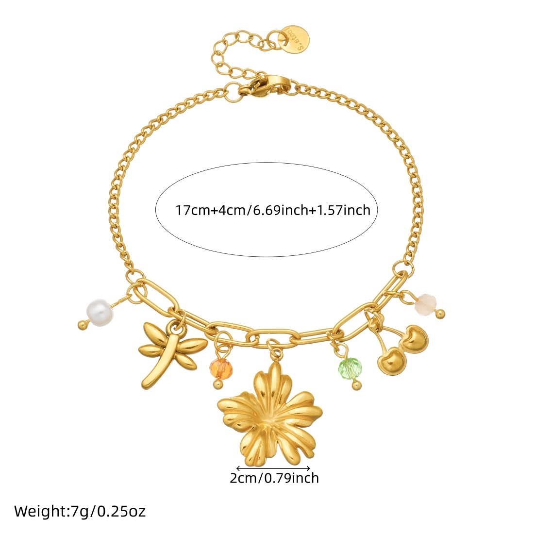 Stainless Steel Golden Flower  - String Of Pearls Plant 评论和价格